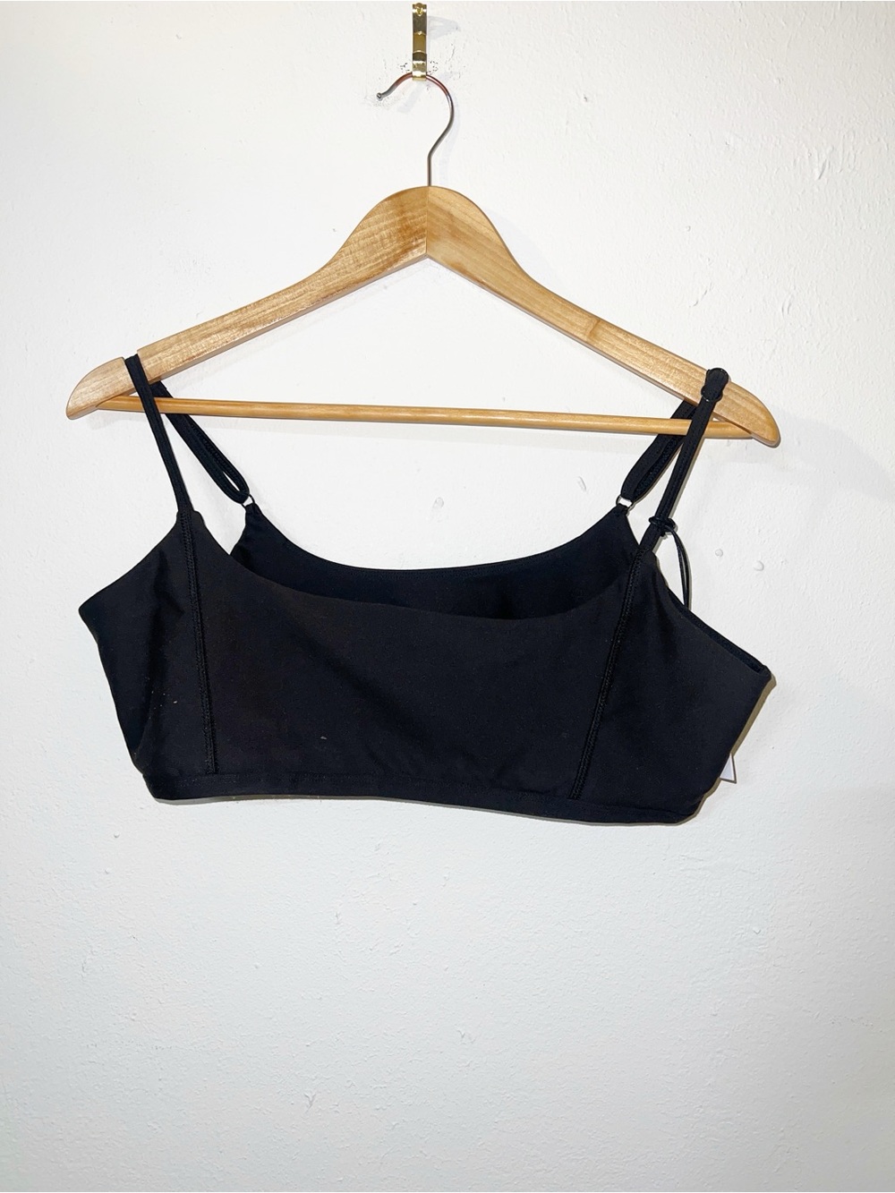 WeWoreWhat Black Adjustable Cami Sports Bra /Bralette New